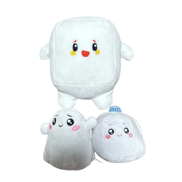 Other - Adorable Squishy White Plush Toy Set
